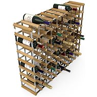 RTA borállvány 90 borosüvegnek, világos tölgyfa - horganyzott acél / kibontva - Bortartó állvány
