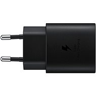 Samsung Töltő gyorstöltés támogatással (25W) kábellel fekete - Hálózati adapter