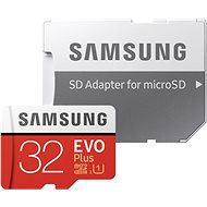 Memóriakártya Samsung micro SDHC 32GB EVO Plus + SD adapter