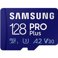 Memóriakártya Samsung MicroSDXC 128GB PRO Plus + SD adapter