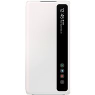 Samsung Galaxy S20 FE fehér Clear View okos flip tok - Mobiltelefon tok