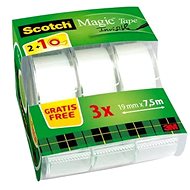 Scotch Magic 19 mm x 7,5 m, írható, egyszer használatos adagolóval - 3 db-os kiszerelés - Ragasztó szalag