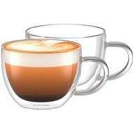 Thermopohár Siguro duplafalú üveg cappuccino pohár, 280 ml, 2 db - Termosklenice