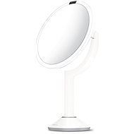 TRIO Simplehuman Sensor TRIO LED világítással, fehér, rozsdamentes acél - Sminktükör