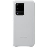 Telefon hátlap Samsung bőr tok - Galaxy S20 Ultra világosszürke színű készülékekhez
