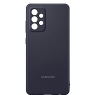 Samsung Szilikon hátlap tok Galaxy A52/A52 5G készülékhez, fekete - Telefon hátlap