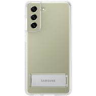Telefon tok Samsung Galaxy S21 FE 5G átlátszó kitámasztós tok - Kryt na mobil