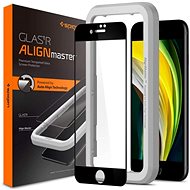 Spigen AlignMaster FC Black iPhone SE 2022/SE 2020/8/7 - Üvegfólia