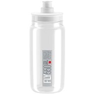 Elite kerékpáros vizes palack FLY WHITE grey logo 550 ml - Kulacs