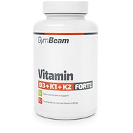 GymBeam D3+K1+K2-vitamin Forte 120 kapszula