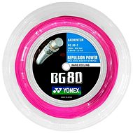 Yonex BG 80, 0,68 mm, 200 m, neon rózsaszín