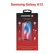 Üvegfólia Swissten Case Friendly a Samsung Galaxy A12 készülékhez - fekete