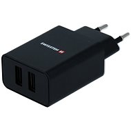 Hálózati adapter Swissten hálózati adapter SMART IC 2.1A + kábel USB-C 1.2 m fekete - Nabíječka do sítě