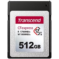 Transcend CFexpress 820 B típusú 512 GB-os PCIe Gen3 x2 - Memóriakártya