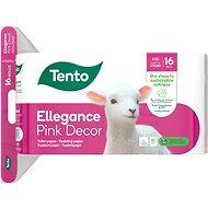 TENTO Ellegance Pink Decor (16 tekercs) - WC papír