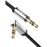 Ugreen 3.5mm Male to 3.5mm Male Straight to Angle flat Cable 1m (Black) - Audio kábel