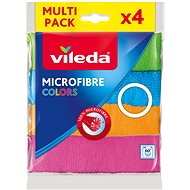 VILEDA Colors mikroszálas törlőkendő 4 db - Törlőkendő