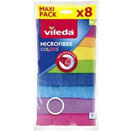 VILEDA Colors mikroszálas törlőkendő, 8 db - Törlőkendő