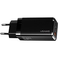 Hálózati adapter USAMS US-CC110 GaN Mini Fast Charger 65W black