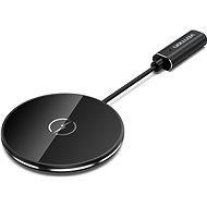 Vention Magnetic Wireless Charger 15W Ultra-thin Mirrored Surface Type 0.05m Black - Vezeték nélküli töltő