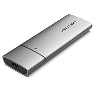 Vention M.2 NGFF SSD Enclosure (USB 3.1 Gen 2-C) Gray Aluminum Alloy Type - Külső merevlemez ház
