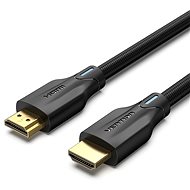 Vention Cotton Braided 8K HDMI 2.1 Cable 3m Black - Videokábel