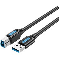 Vention USB 3.0 Male to USB-B Male Printer Cable 2M Black PVC Type - Adatkábel