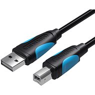 Vention USB-A -> USB-B Print Cable 1m Black - Adatkábel