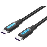 Vention Type-C (USB-C) 2.0 (M) to USB-C (M) 100W / 5A Cable 2m Black PVC Type - Adatkábel