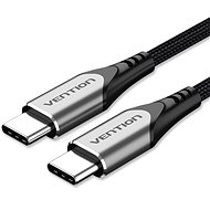 Vention Type-C (USB-C) 2.0 (M) to USB-C (M) Cable 1M Gray Aluminum Alloy Type - Adatkábel
