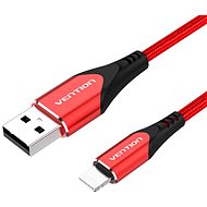 Vention Lightning MFi to USB 2.0 Braided Cable (C89) 1.5m Red Aluminum Alloy Type - Adatkábel