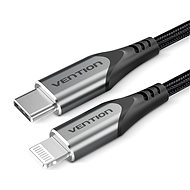 Vention Lightning MFi to USB-C Braided Cable (C94) 1M Gray Aluminum Alloy Type - Adatkábel