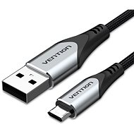 Vention Reversible USB 2.0 to Micro USB Cable 0.5M Gray Aluminum Alloy Type - Adatkábel