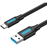 Vention USB 3.0 to USB-C Cable 0,5 m Black PVC Type - Adatkábel