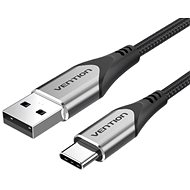 Adatkábel Vention Type-C (USB-C) <-> USB 2.0 Cable 3A Gray 0,25m Aluminum Alloy Type - Datový kabel