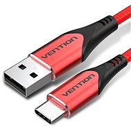 Adatkábel Vention Type-C (USB-C) <-> USB 2.0 Cable 3A Red 1m Aluminum Alloy Type
