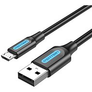 Vention USB 2.0 to microUSB Charge & Data Cable 0.5m Black - Adatkábel