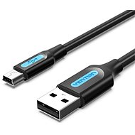 Vention Mini USB (M) to USB 2.0 (M) Cable 1.5M Black PVC Type - Adatkábel