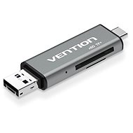 Kártyaolvasó Vention USB2.0 Multi-function Card Reader Gray