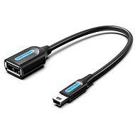 Vention Mini USB (M) to USB (F) OTG Cable 0.15 M Black PVC Type - Átalakító