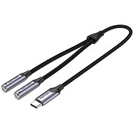 Vention USB-C Male to TRS Audio & Mic Jack 0.3M Gray Aluminum Alloy Type - Átalakító