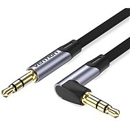 Vention 3.5mm Jack Right Angle Male to Male Flat Aux Cable 1.5m Gray Aluminum Alloy Type - Audio kábel