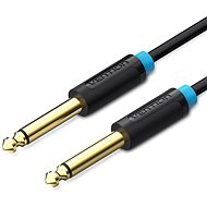 Vention 6,5mm Jack Male to Male Audio Cable 1,5m - fekete - Audio kábel