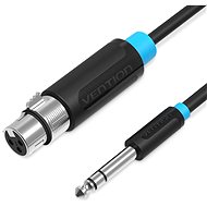 Vention 6,5mm Male to XLR Female Audio Cable 3m - fekete - Audio kábel