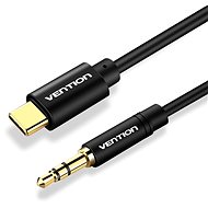 Vention Type-C (USB-C) to 3.5mm Male Spring Audio Cable 1m Black Metal Type - Audio kábel