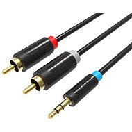 Vention 3.5mm Jack Male to 2-Male RCA Cinch Adapter Cable 1m Black - Audio kábel