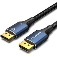 Vention Cotton Braided DP Male to Male HD Cable 8K 1 m Blue Aluminum Alloy Type - Videokábel