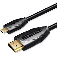 Videokábel Vention Micro HDMI to HDMI Cable 1M Black