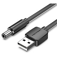 Vention USB to DC 5.5mm Power Cord 1.5M Black Tuning Fork Type - Tápkábel