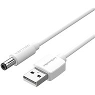 Vention USB to DC 5.5mm Power Cord 1.5M White Tuning Fork Type - Tápkábel